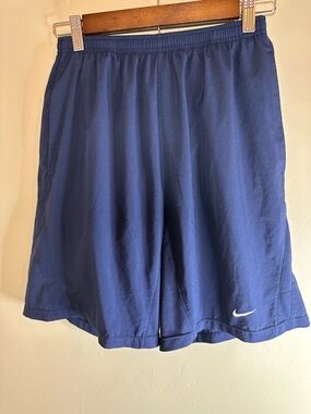 Nike SMALL Men's Running Shorts in Navy Blue - 9” Inseam